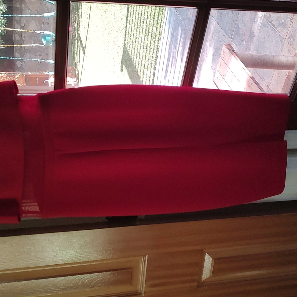 Red BCBG dress